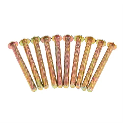 DRELD 10Pcs M4 Screws Handle Screws Furniture Fastener Bolt Hardware M4 * 25mm/30mm/35mm/40mm/45mm Length