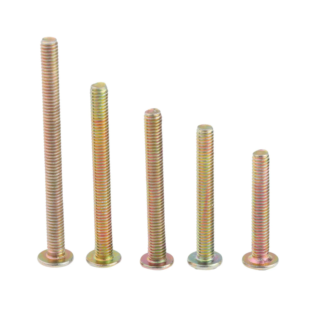 DRELD 10Pcs M4 Screws Handle Screws Furniture Fastener Bolt Hardware M4 * 25mm/30mm/35mm/40mm/45mm Length