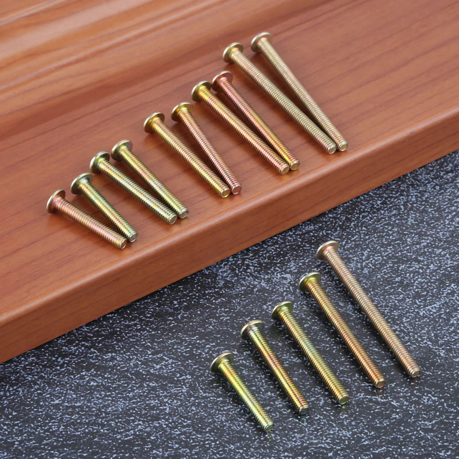 DRELD 10Pcs M4 Screws Handle Screws Furniture Fastener Bolt Hardware M4 * 25mm/30mm/35mm/40mm/45mm Length