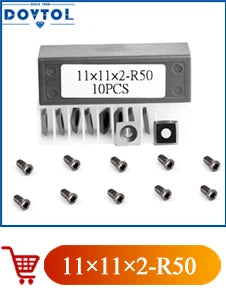 500PCS M5x10 Screws For Woodworking Replacement Carbide Inserts 14x14x2.0 Or 15x15x2.5
