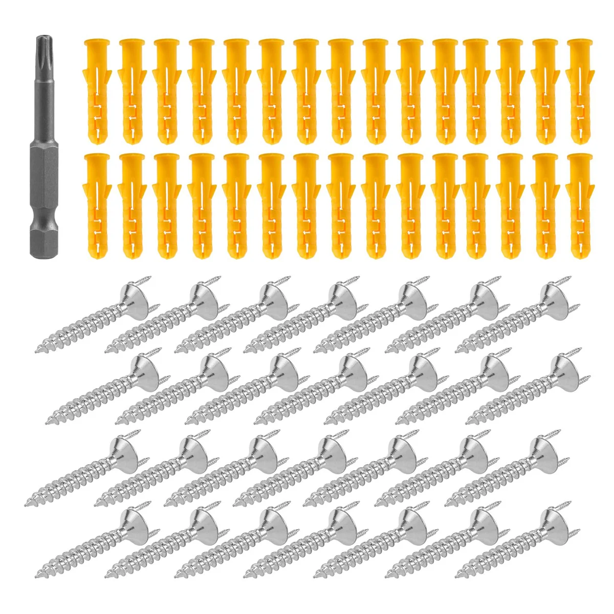 MSOR 50PCS Seamless Nails Double-Headed Screw Solid Wood Baseboard Seamless Nails Foot Line Special Nails Security Screws