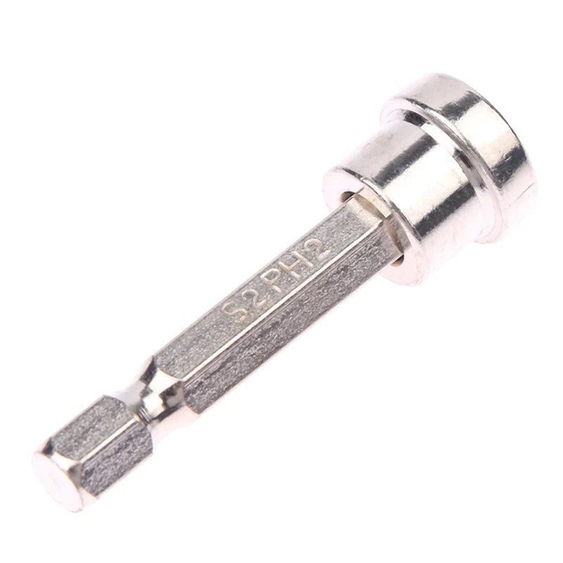 1/5PCS 25/50mm Plasterboard Positioning Screwdriver Bit With Magnetic Ring 1/4inch Hex Shank Screws Batch Head For Woodworking