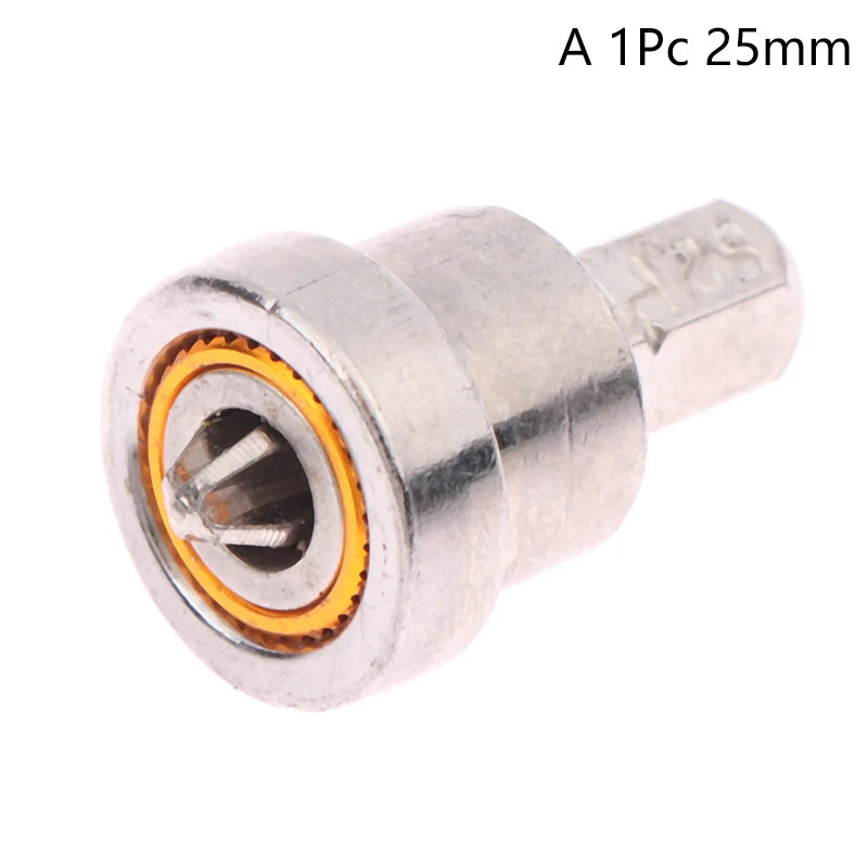 1/5PCS 25/50mm Plasterboard Positioning Screwdriver Bit With Magnetic Ring 1/4inch Hex Shank Screws Batch Head For Woodworking