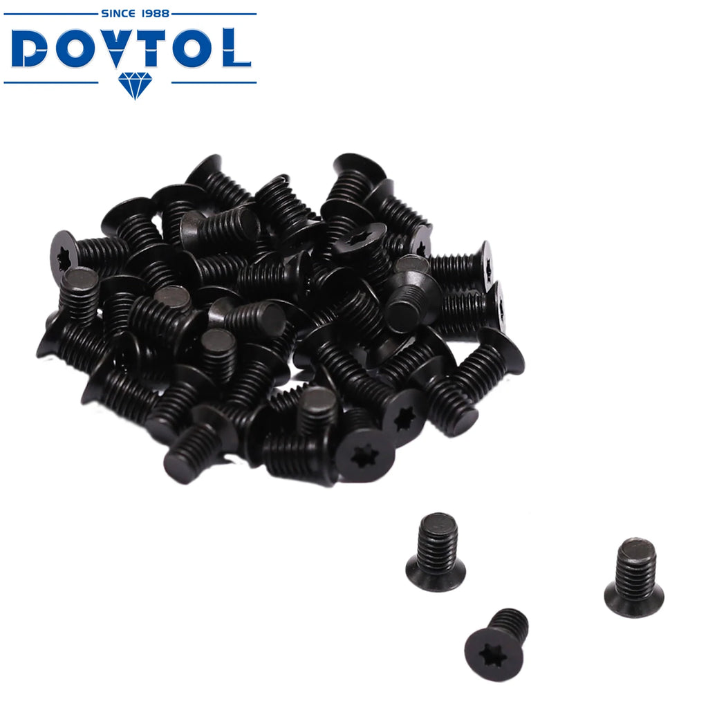500PCS M5x10 Screws For Woodworking Replacement Carbide Inserts 14x14x2.0 Or 15x15x2.5