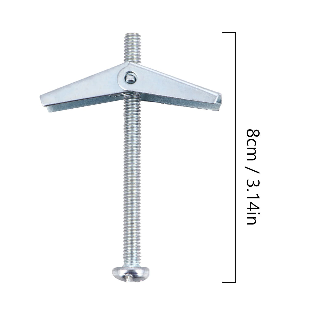 10 Pcs Aircraft Expansion Screw Self Drilling Anchors Tapping Screws Bolt Machine Spring Toggle Anchoring