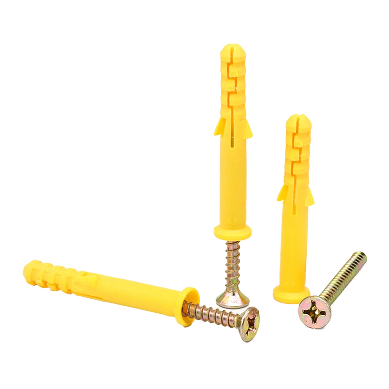 40/50pcs Self-Tapping Screws Kit Stainless Steel Expansion Screws Cross Tips Wall Anchors And Screws For Drywall M6x40 M6×30