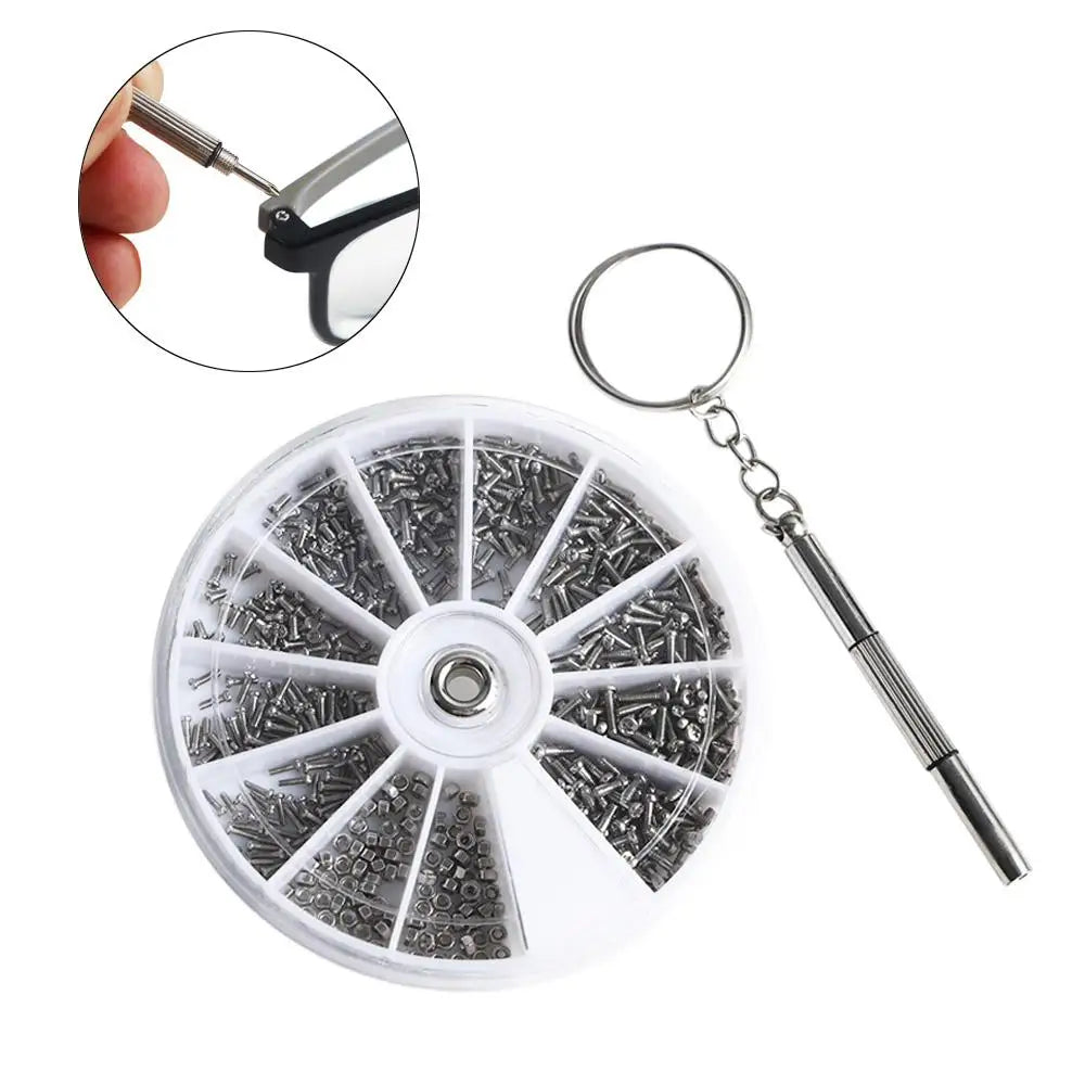 Screws Fan Screws Repair Tool Multifunctional With Screwdriver Screws Nuts Assortment Kit Watch Repair Tools Glasses Repair Set