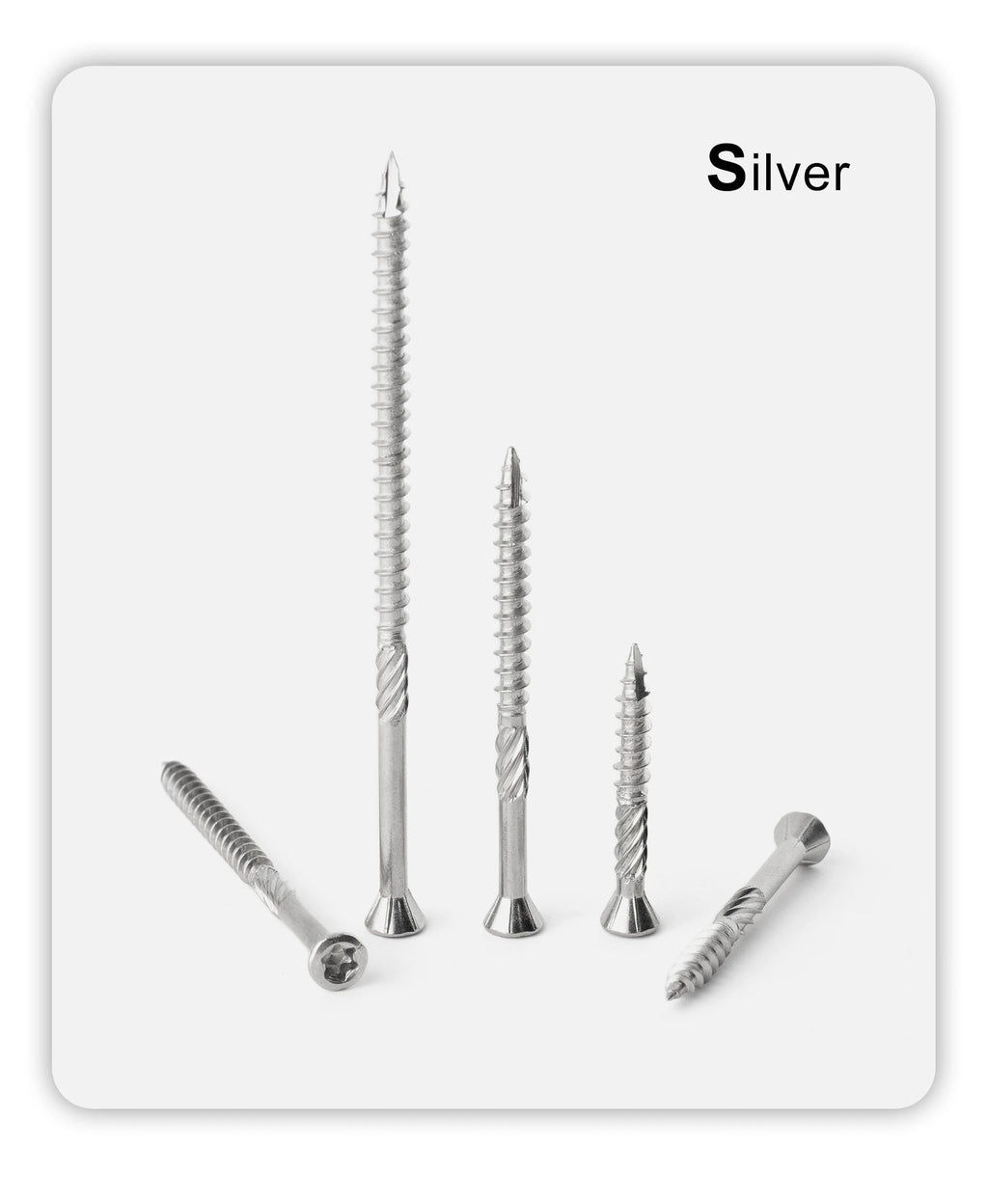 20pcs Torx Slot Knurled Screws Stainless Steel Wood Deck Screws Rust Resistant Six Lobe Self Tapping Fibreboard Drywall Screw
