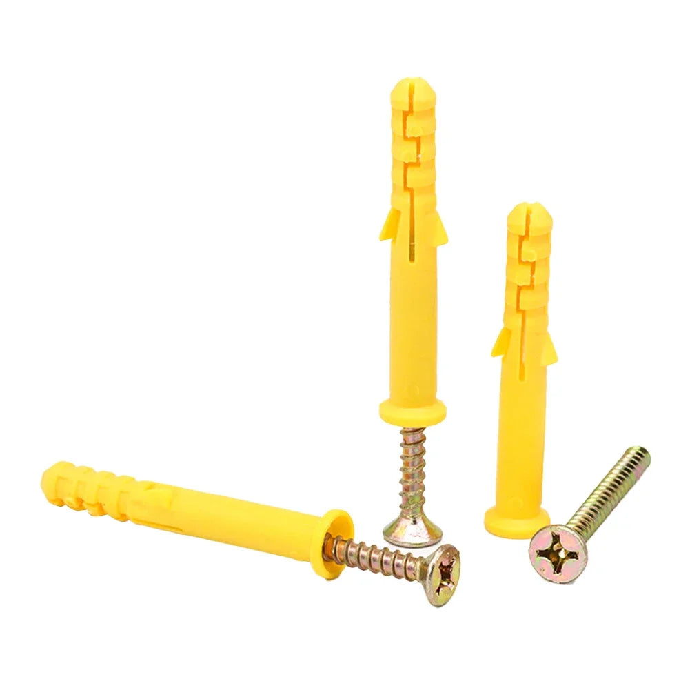 40/50pcs Self-Tapping Screws Kit Stainless Steel Expansion Screws Cross Tips Wall Anchors And Screws For Drywall M6x40 M6×30