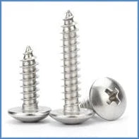 5 -10 pcs 304 Stainless Steel Self-Tapping Phillips Hex Screw Cross Hexagonal Flange Cross Head Screws Wood Nail M3 M4 M5 M6