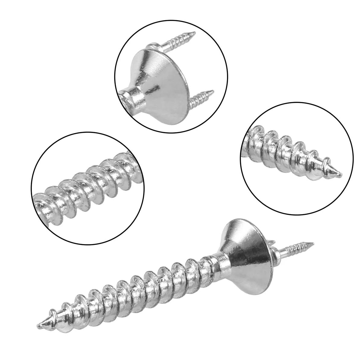 MSOR 50PCS Seamless Nails Double-Headed Screw Solid Wood Baseboard Seamless Nails Foot Line Special Nails Security Screws