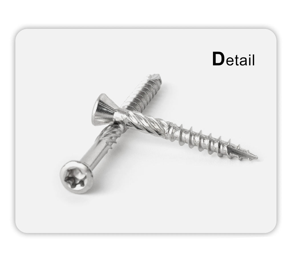 20pcs Torx Slot Knurled Screws Stainless Steel Wood Deck Screws Rust Resistant Six Lobe Self Tapping Fibreboard Drywall Screw