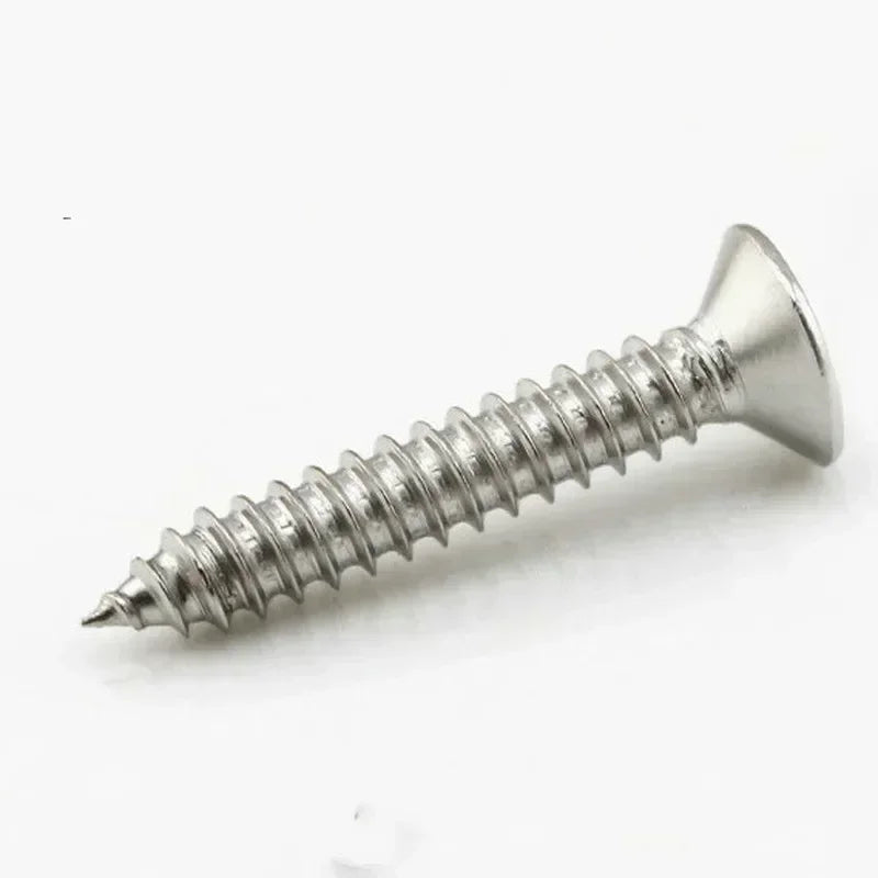 50/20pcs M5 Wood Screw Self-tapping Phillips Cross Bolt Countersun Flat Head 304 Stainless Steel 8-60mm 12mm 16mm 20mm 25mm 30mm