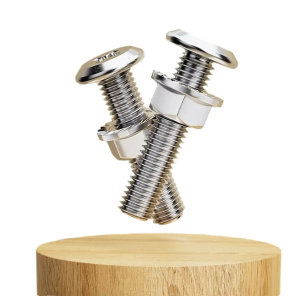 M6 M8 304 Stainless Steel Screws Flat Washers Lock Washers Bolts and Nut Set Cross Recessed Wafer Allen Head Bolt