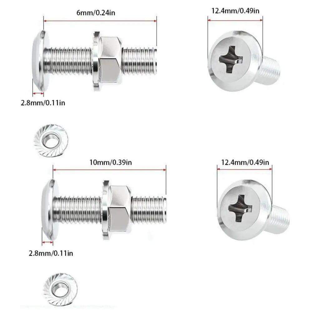 M6 M8 304 Stainless Steel Screws Flat Washers Lock Washers Bolts and Nut Set Cross Recessed Wafer Allen Head Bolt