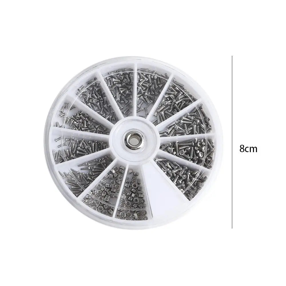 Screws Fan Screws Repair Tool Multifunctional With Screwdriver Screws Nuts Assortment Kit Watch Repair Tools Glasses Repair Set
