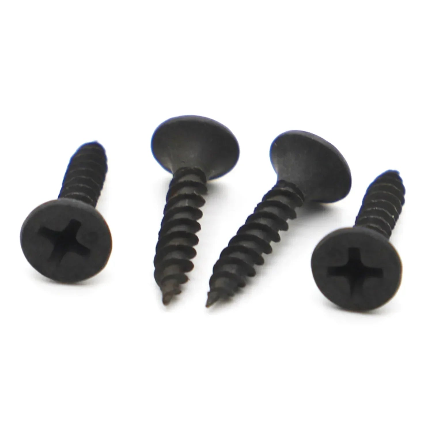 Cross Flat Head Self Tapping Drywall Screw Drywall Wood Screws Black Carbon Steel Phillips Screw M3.5 M4