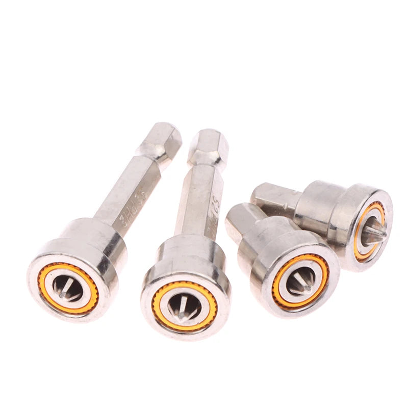 1/5PCS 25/50mm Plasterboard Positioning Screwdriver Bit With Magnetic Ring 1/4inch Hex Shank Screws Batch Head For Woodworking