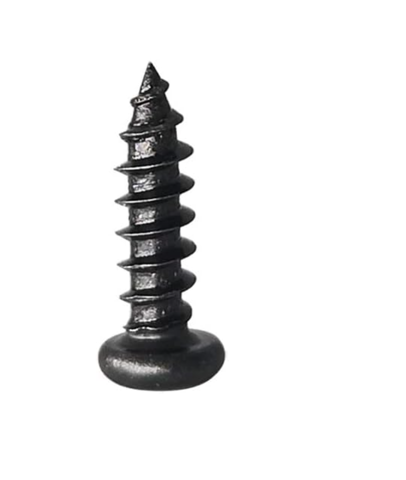 1/2" #8 Wood Screw Pan Head Phillips Black Oxide Coated - 250pcs