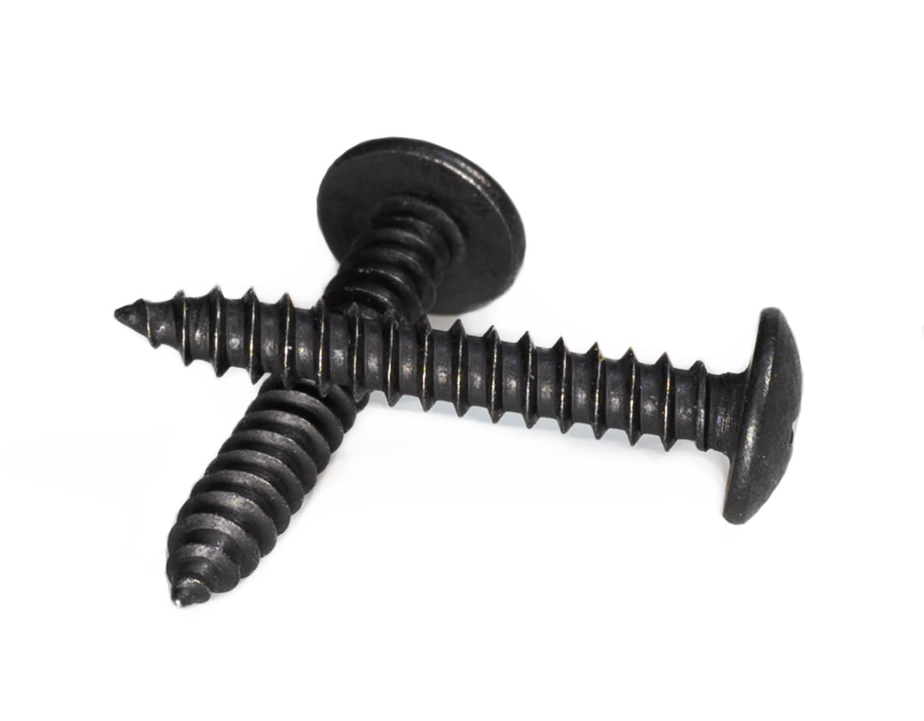 1 inch #8 Wood Screw Pan Head Phillips Black Oxide Coated - 250pcs