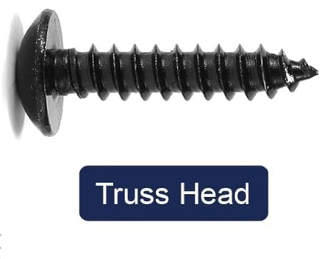 1/2" #8 Wood Screw Pan Head Phillips Black Oxide Coated - 250pcs
