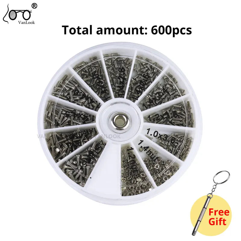 Eyeglass Repair Screws Glasses Accessories Watch Parts Spectacle Complete Tools Kit