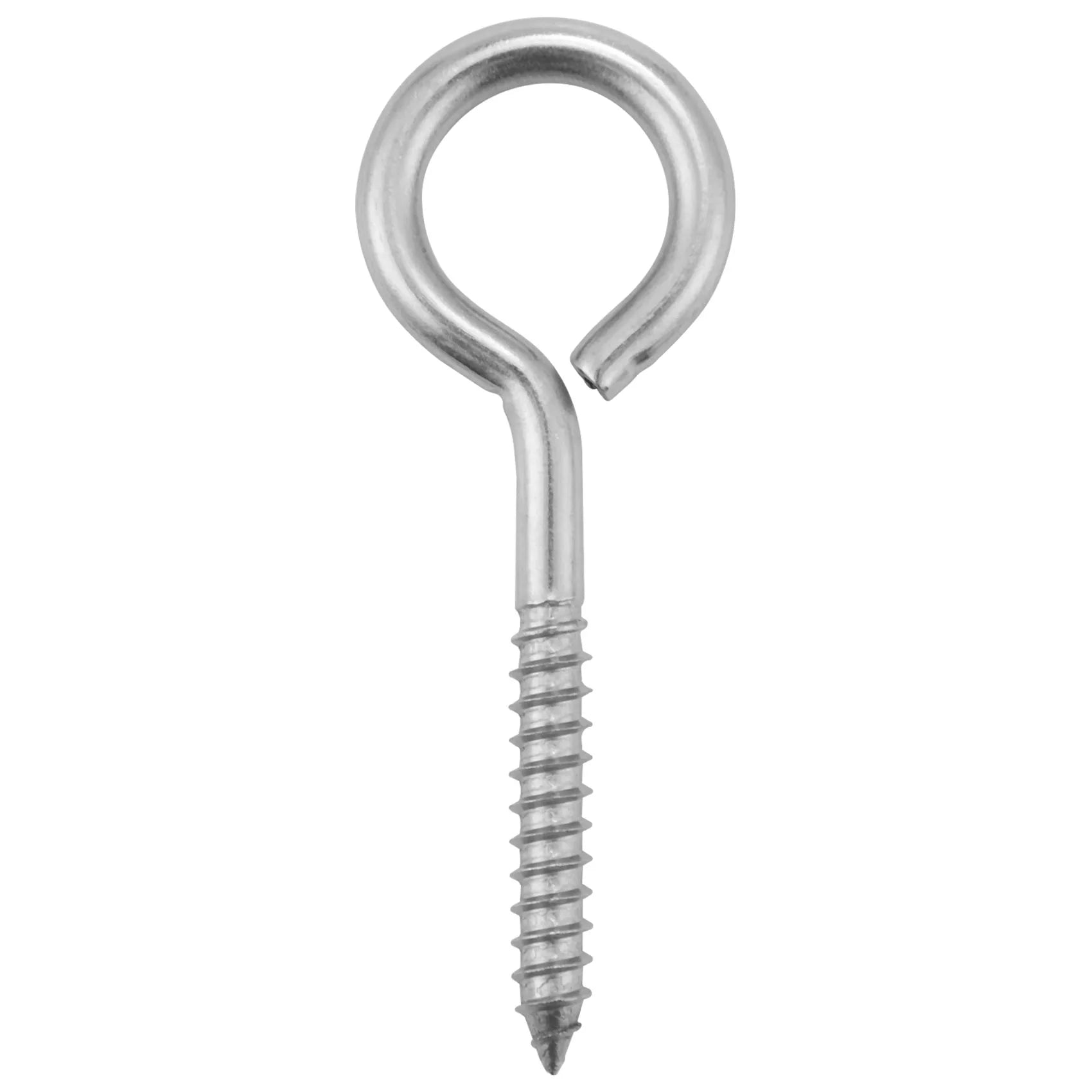 10 Pack Stainless Steel Eye Shape Screws Metal Hook Wood Terminal Ring Eyelet Hooks Self Tapping Screws M6B84B