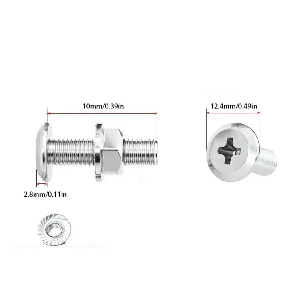 M6 M8 304 Stainless Steel Screws Flat Washers Lock Washers Bolts and Nut Set Cross Recessed Wafer Allen Head Bolt